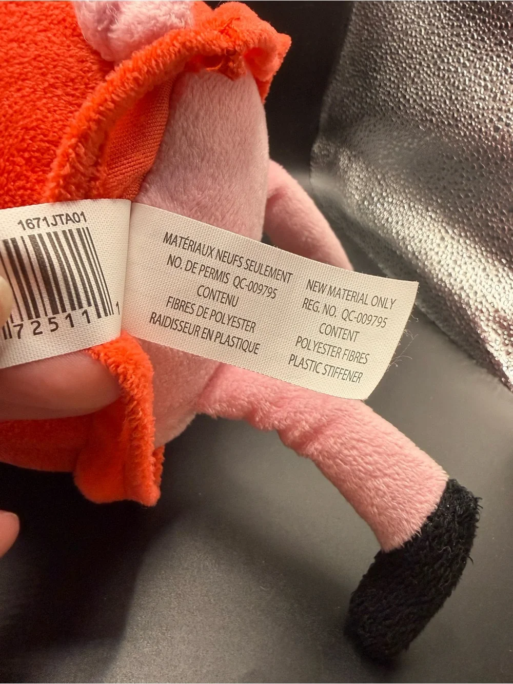 Peppa Pig Plush in Red Dress
